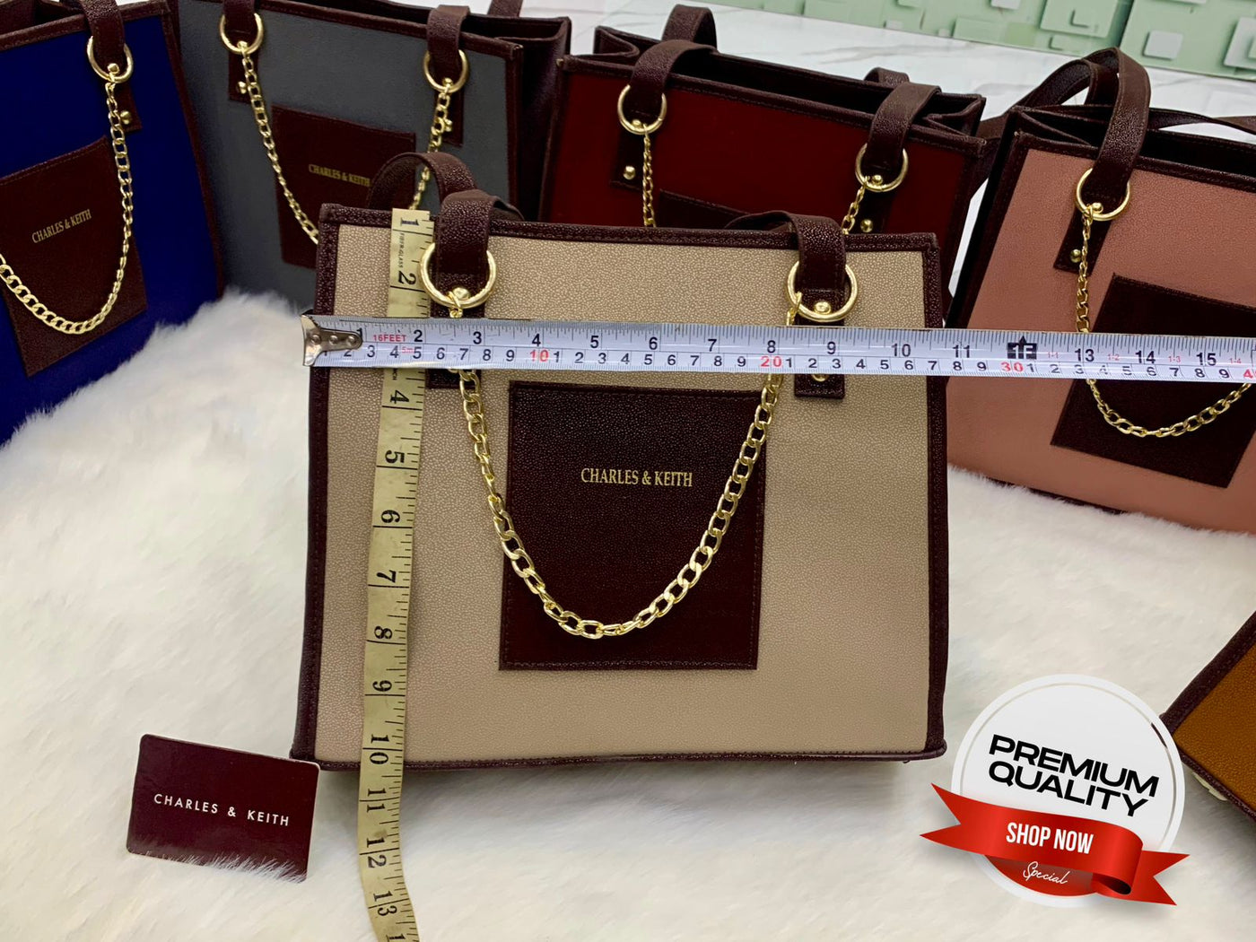 High Quality CHARLES & KEITH  Bag With Long Belt